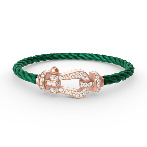 [NOBLE AURA]FORCE LARGE HORSESHOE FULL DIAMOND BRACELET ROSE GOLD