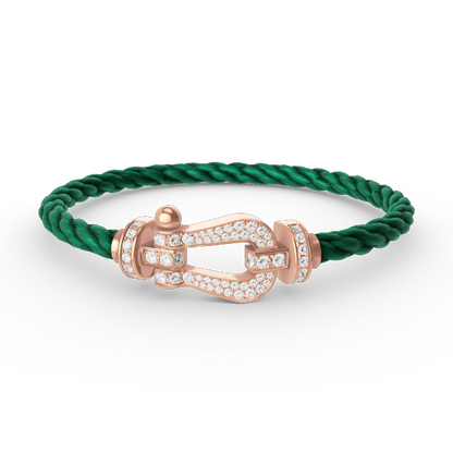 [NOBLE AURA]FORCE LARGE HORSESHOE FULL DIAMOND BRACELET ROSE GOLD