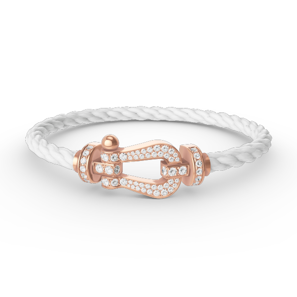 [NOBLE AURA]FORCE LARGE HORSESHOE FULL DIAMOND BRACELET ROSE GOLD