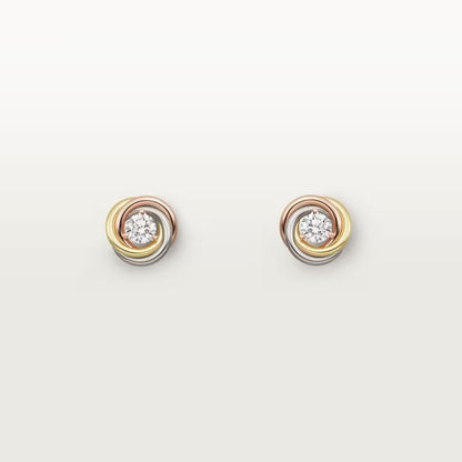 [NOBLE AURA] TRINITY STUD DIAMOND EARRINGS