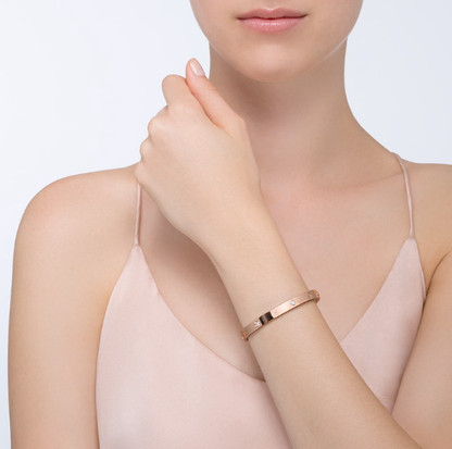 [NOBLE AURA]LOVE BRACELET 6.1MM 4 DIAMONDS