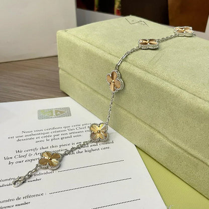 [NOBLE AURA] CLOVER 5 MOTIF LASER BRACELET COLLECTION