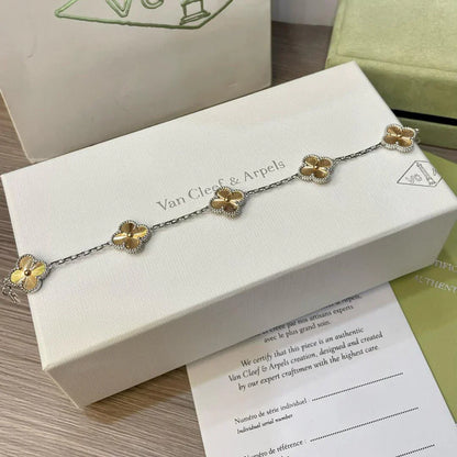 [NOBLE AURA] CLOVER 5 MOTIF LASER BRACELET COLLECTION