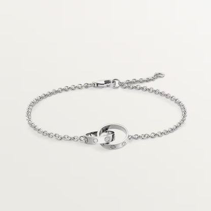 [NOBLE AURA] LOVE BRACELET DOUBLE RING