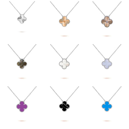 [NOBLE AURA]CLOVER 15MM NECKLACE SILVER COLLECTION
