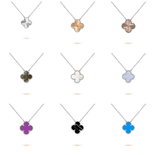 [NOBLE AURA]CLOVER 15MM NECKLACE SILVER COLLECTION