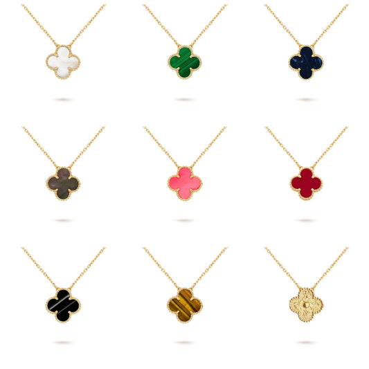 [NOBLE AURA]CLOVER 15MM SINGLE FLOWER NECKLACE COLLECTION