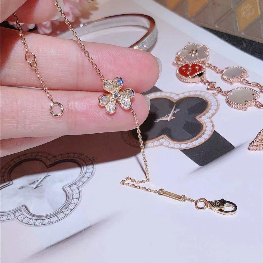 [NOBLE AURA]FRIVOLE GOLD FLOWER DIAMOND BRACELET