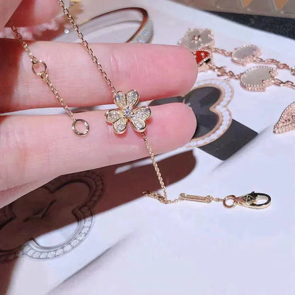 [NOBLE AURA]FRIVOLE GOLD FLOWER DIAMOND BRACELET