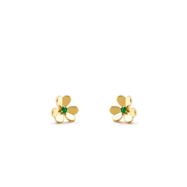 [NOBLE AURA]FRIVOLE  FLOWER MALACHITE EARRINGS