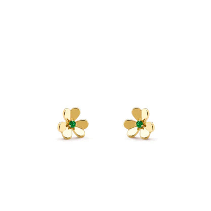 [NOBLE AURA]FRIVOLE  FLOWER MALACHITE EARRINGS