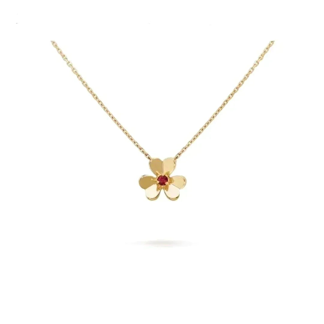 [NOBLE AURA]FRIVOLE GOLD FLOWER NECKLACE