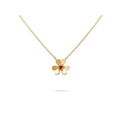 [NOBLE AURA]FRIVOLE GOLD FLOWER NECKLACE