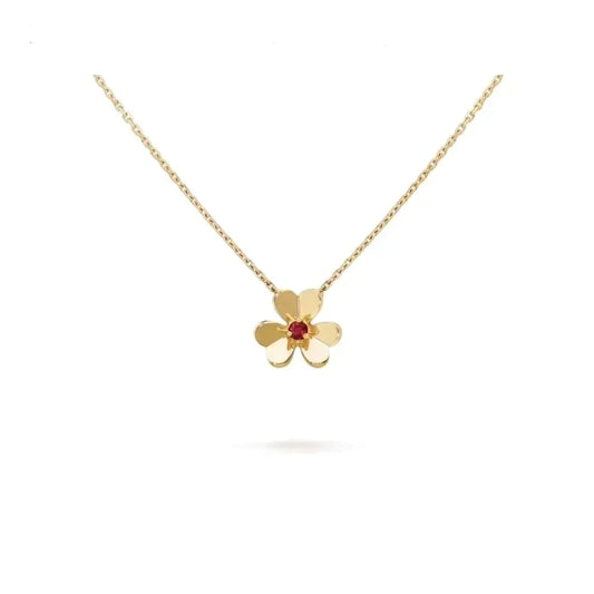 [NOBLE AURA]FRIVOLE GOLD FLOWER NECKLACE