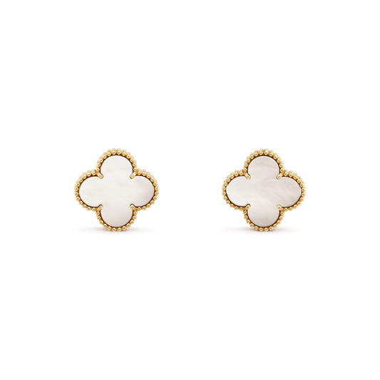 [NOBLE AURA]CLOVER MINI GOLD EARRINGS