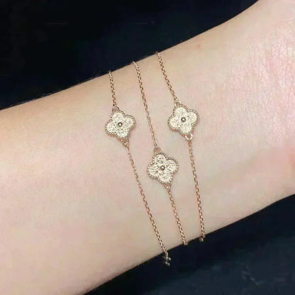 [NOBLE AURA]CLOVER SINGLE FLOWER BRACELET