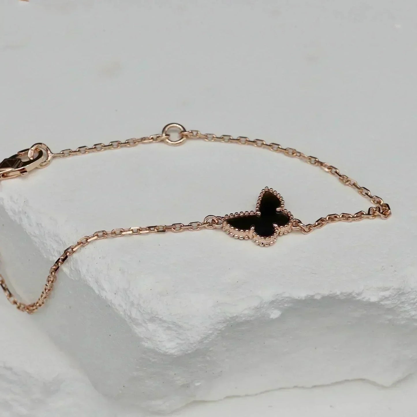[NOBLE AURA]BUTTERFLY ONYX  BUTTERFLY BRACELET