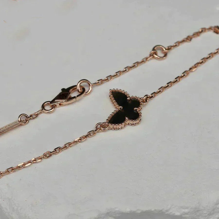 [NOBLE AURA]BUTTERFLY ONYX  BUTTERFLY BRACELET