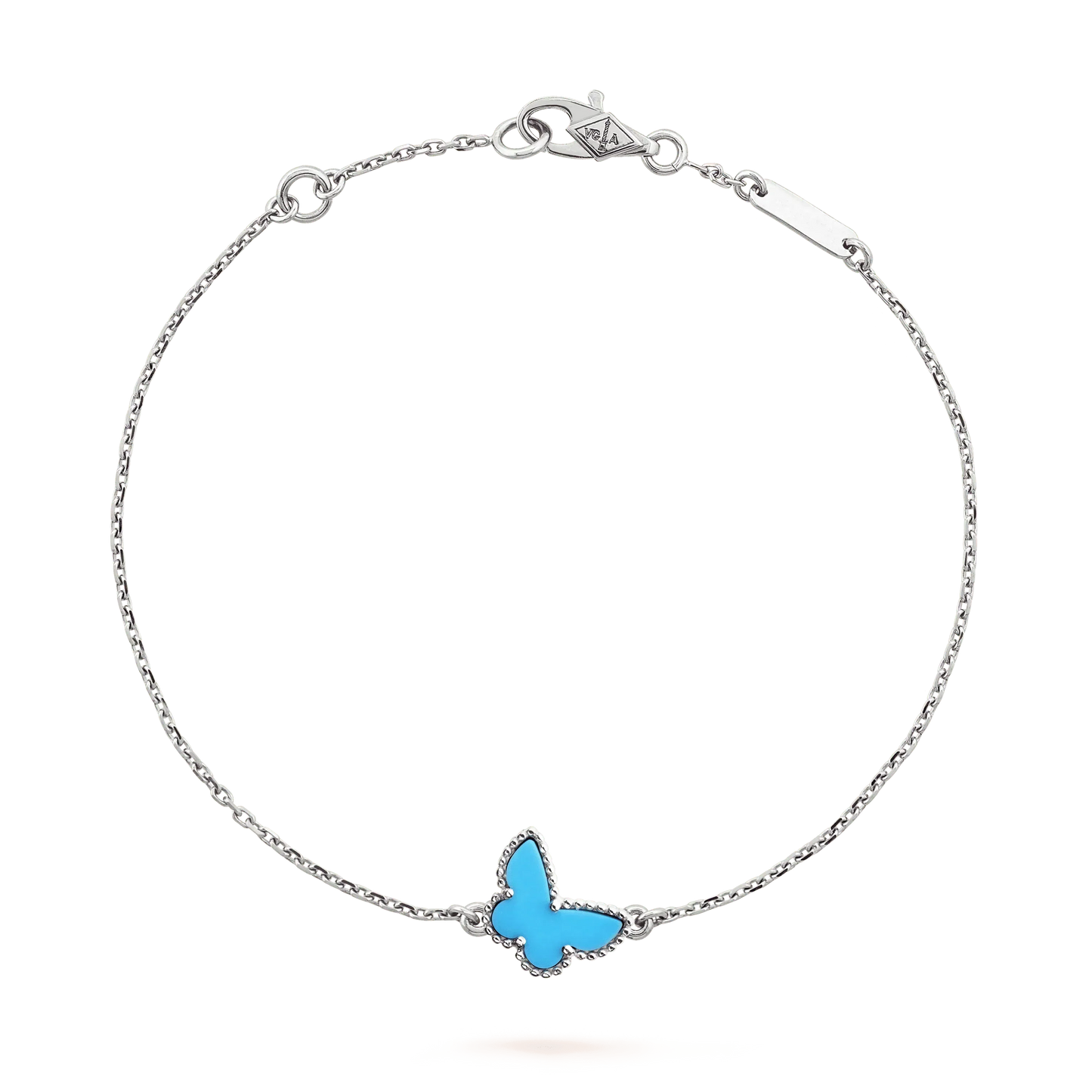 [NOBLE AURA]BUTTERFLY TURQUOISE BUTTERFLY BRACELET SILVER