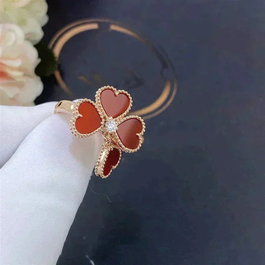 [NOBLE AURA]SWEET CLOVER CARNELIAN RING
