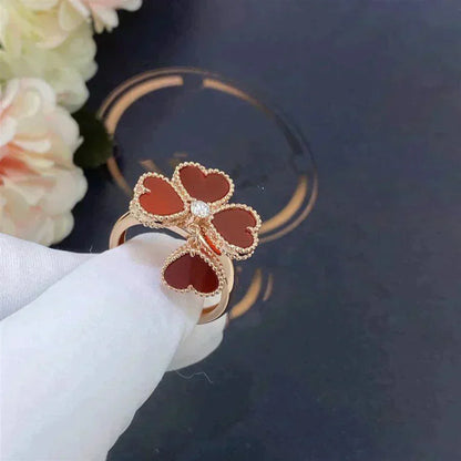[NOBLE AURA]SWEET CLOVER CARNELIAN RING