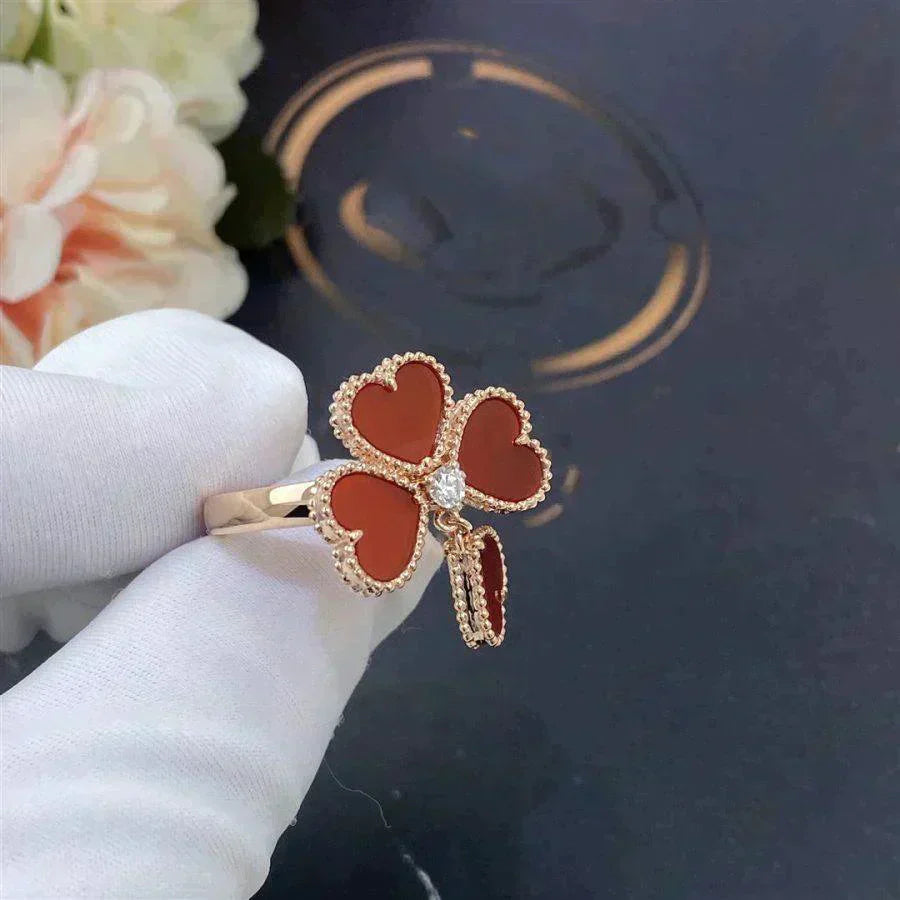 [NOBLE AURA]SWEET CLOVER CARNELIAN RING