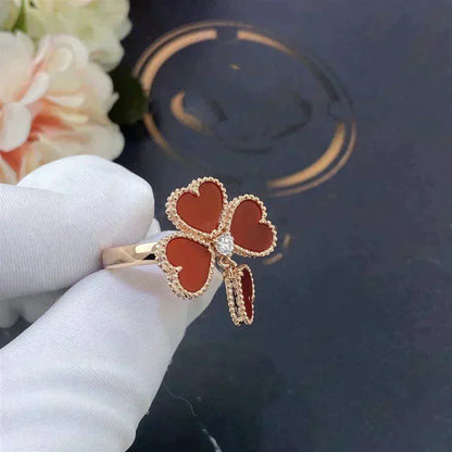 [NOBLE AURA]SWEET CLOVER CARNELIAN RING