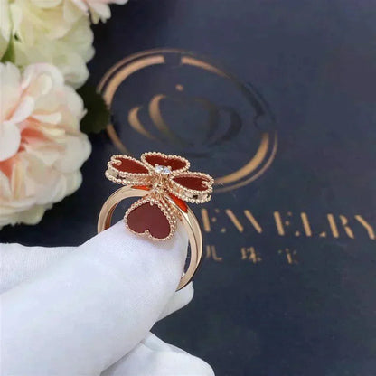 [NOBLE AURA]SWEET CLOVER CARNELIAN RING