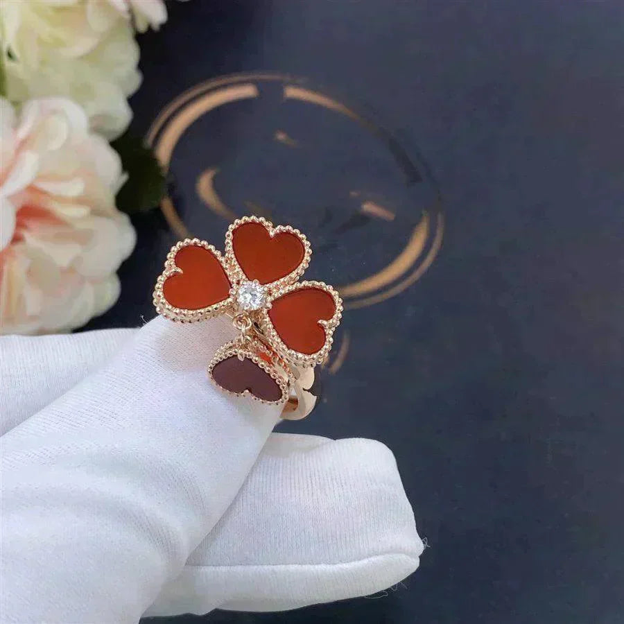 [NOBLE AURA]SWEET CLOVER CARNELIAN RING