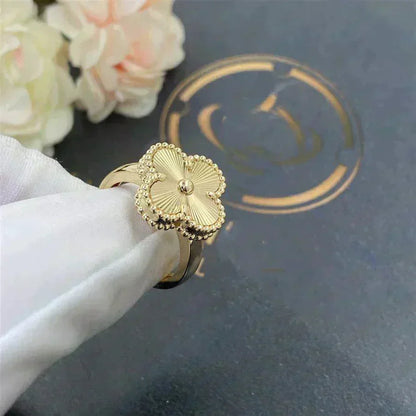 [NOBLE AURA]CLOVER GOLD RING