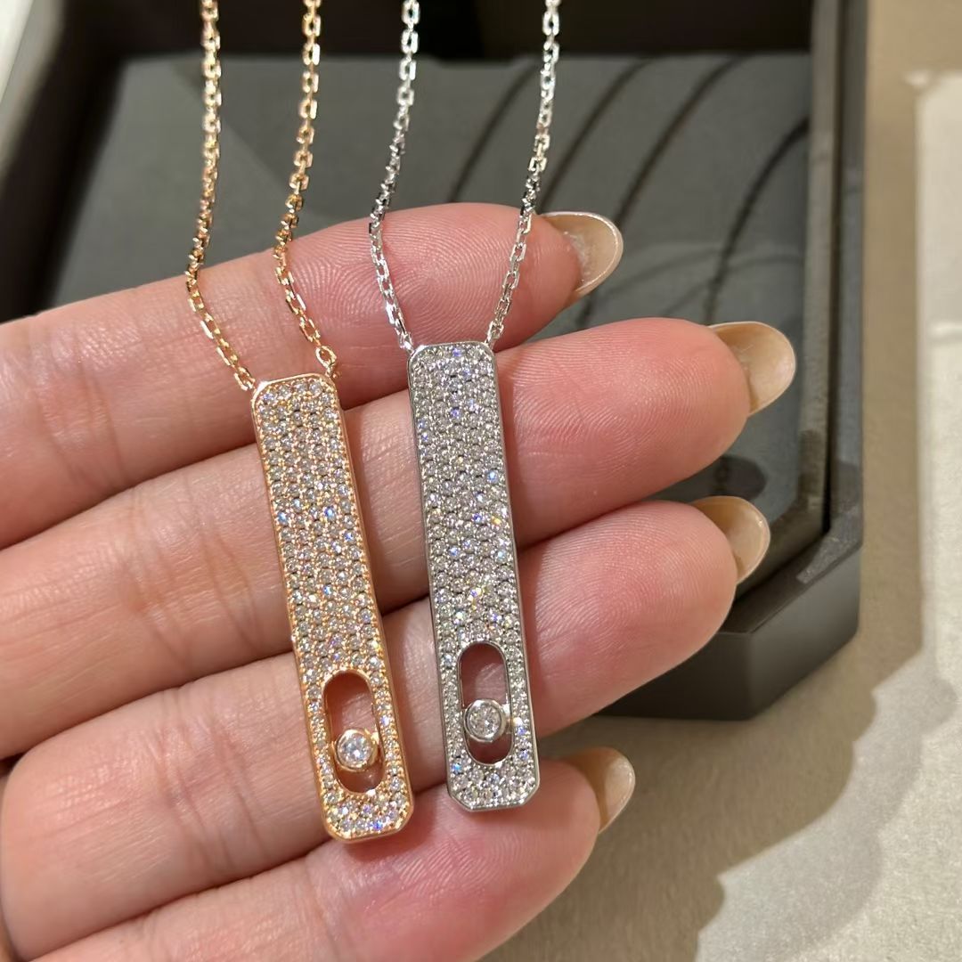 [NOBLE AURA]MY FIRST DIAMOND PAVED NECKLACE