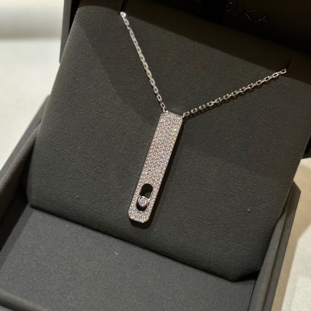 [NOBLE AURA]MY FIRST DIAMOND PAVED NECKLACE