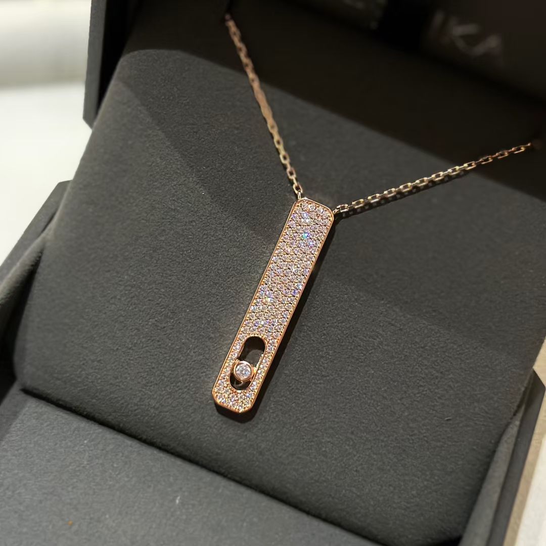 [NOBLE AURA]MY FIRST DIAMOND PAVED NECKLACE