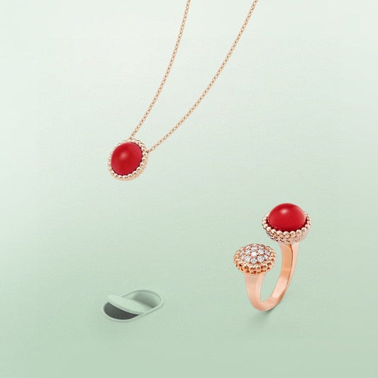 [NOBLE AURA]PERLEE COULEURS DIAMOND ROSE GOLD BETWEEN THE FINGER RING