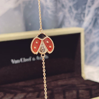 [NOBLE AURA]LUCKY SPRING 1 MOTIF PINK GOLD BRACELET