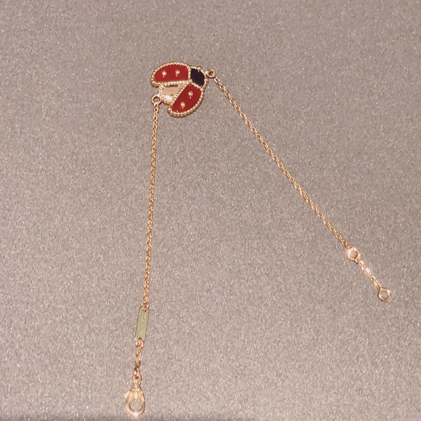 [NOBLE AURA]LUCKY SPRING 1 MOTIF PINK GOLD BRACELET