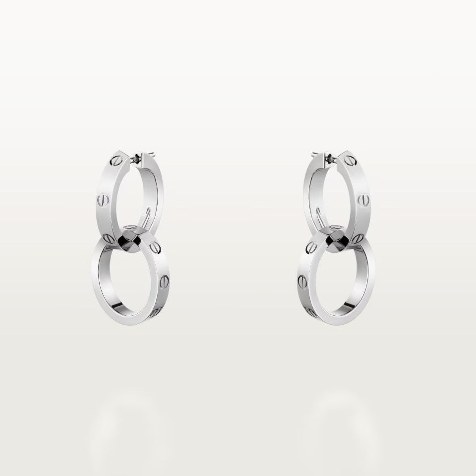[NOBLE AURA] LOVE 3.3MM DANGLE EARRINGS