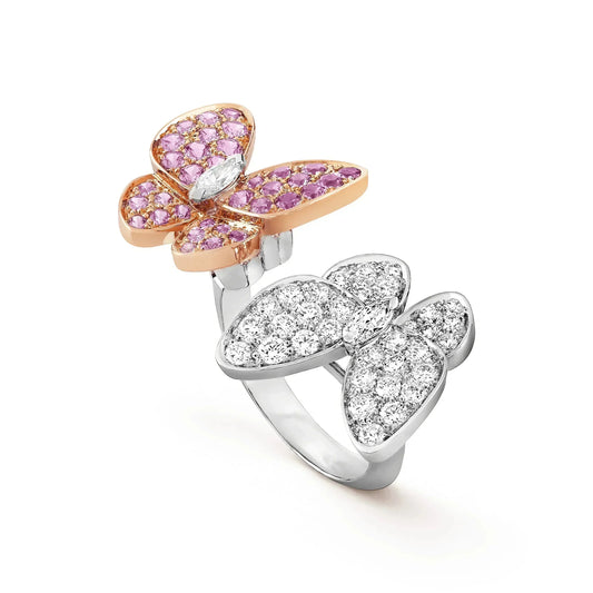 [NOBLE AURA]TWIN BUTTERFLY DIAMOND RING